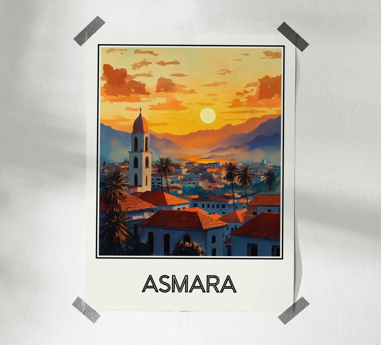 Poster Asmara Eritrea carta hahnemühle da Frame the World