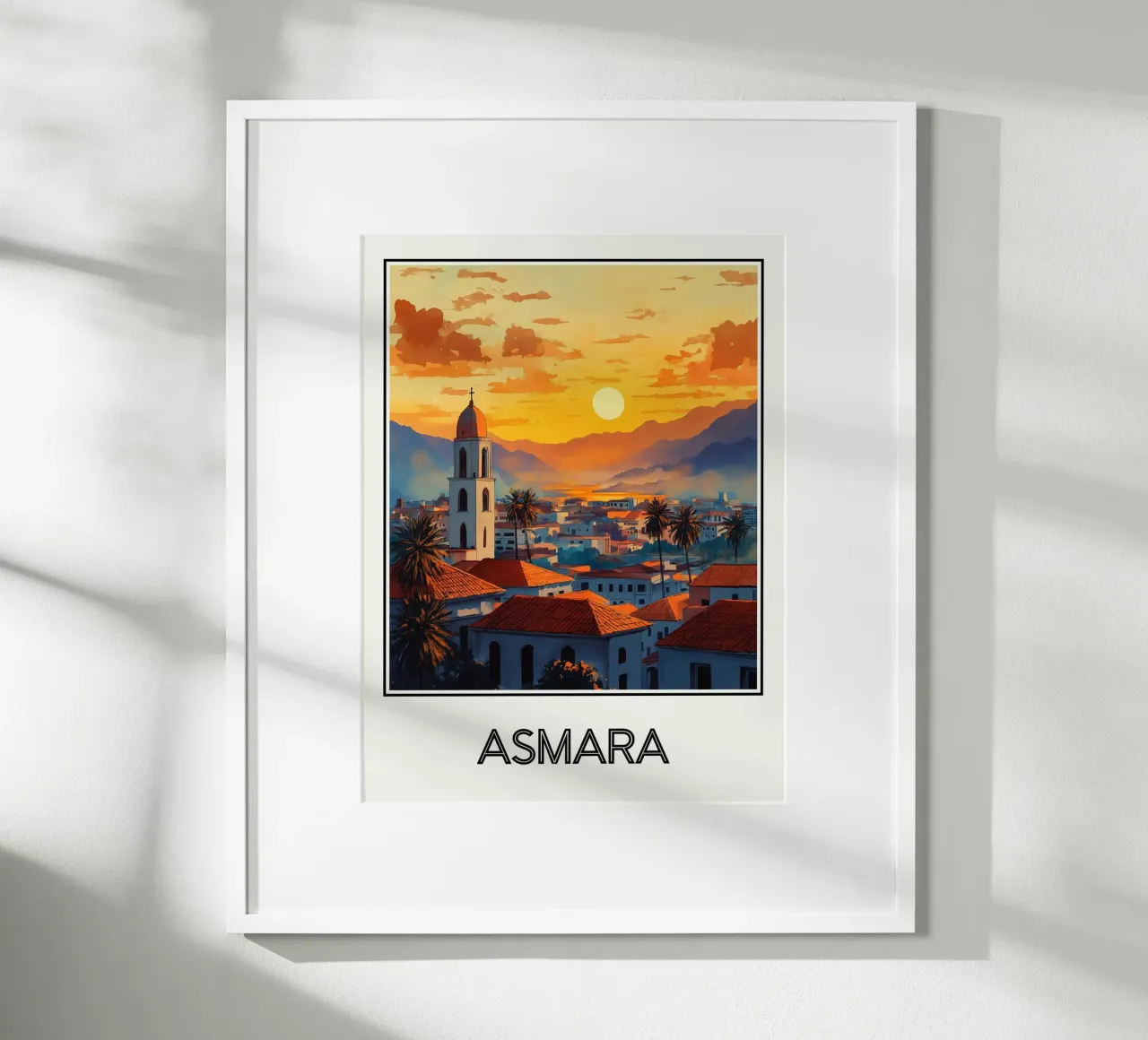 Poster Asmara Eritrea carta hahnemühle da Frame the World