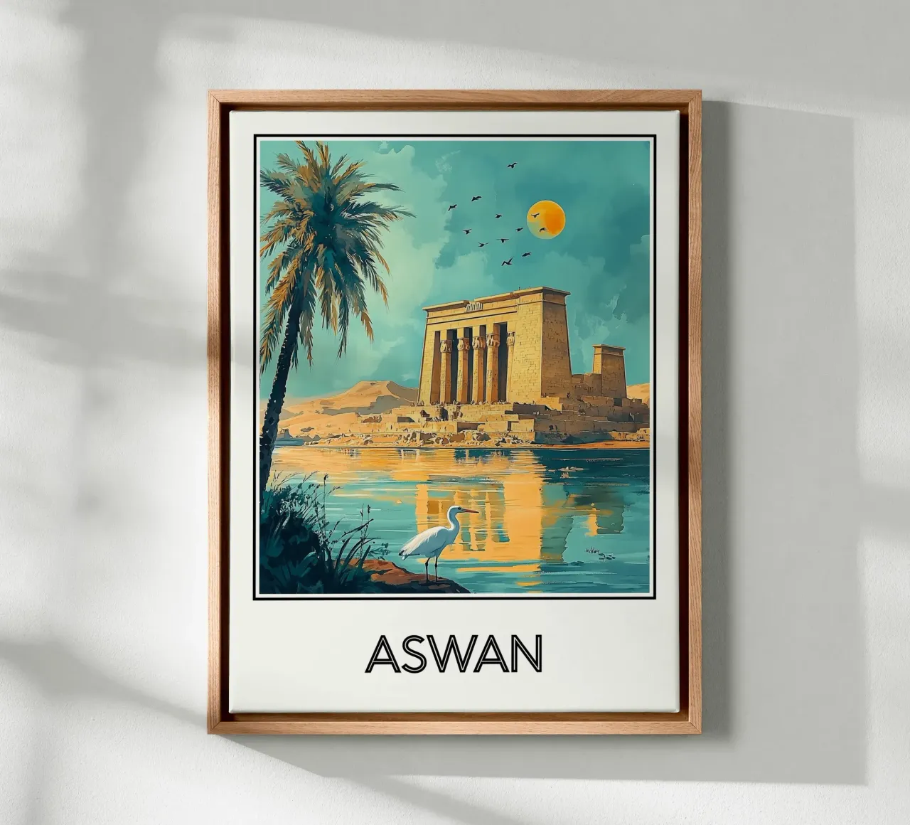 Assuan tela con Cornice a cassetta da Frame the World