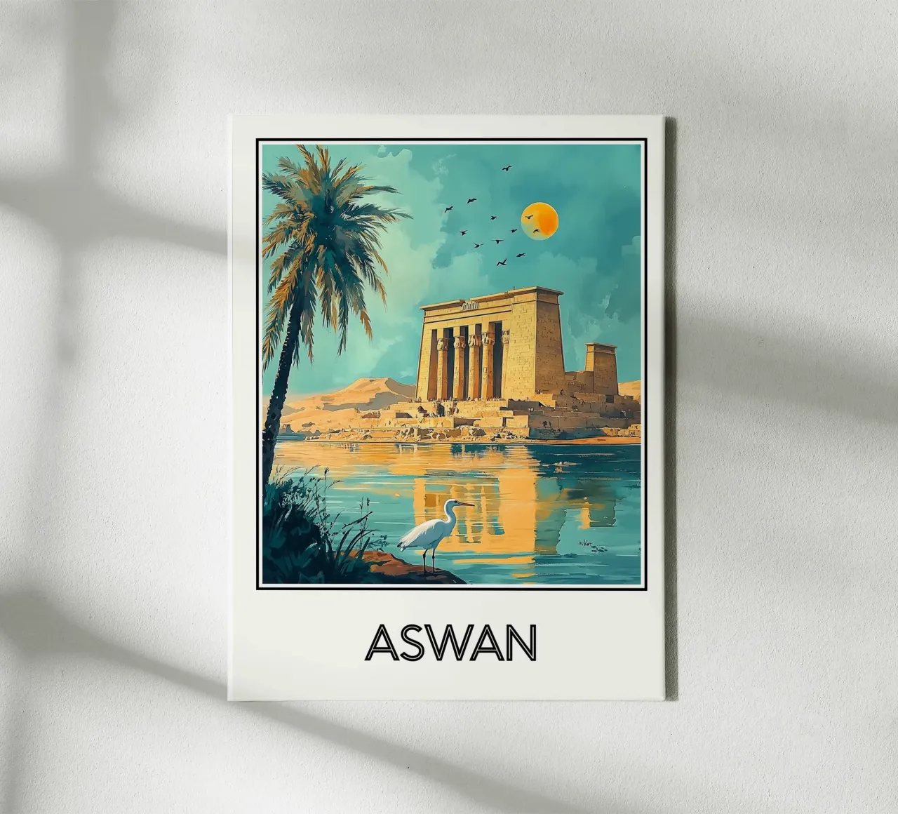 Assuan tela con Cornice a cassetta da Frame the World