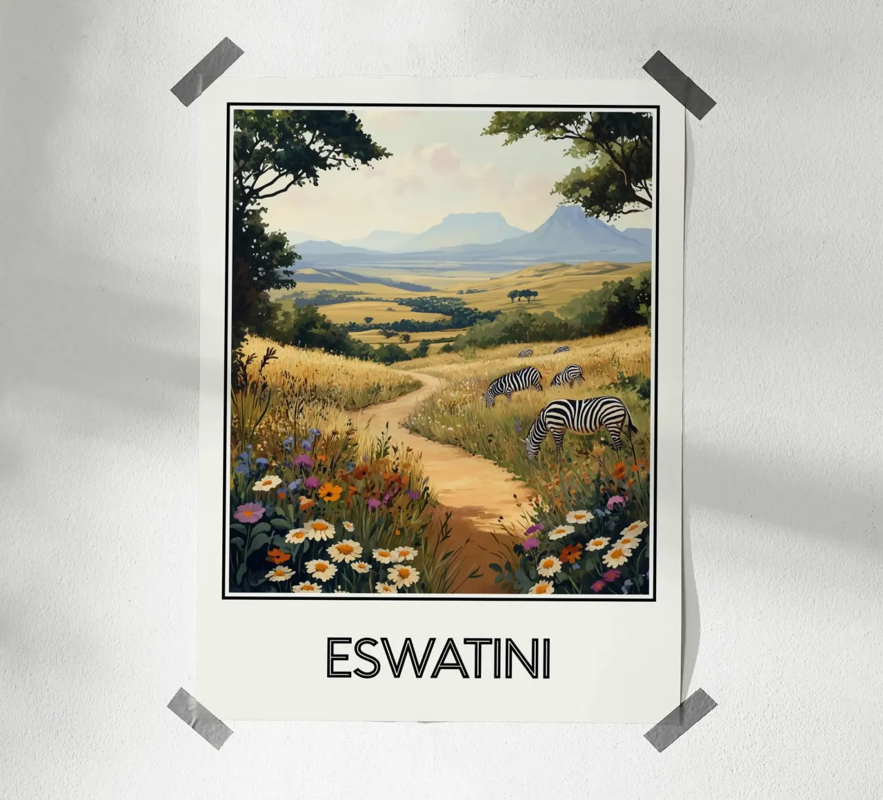Eswatini poster da Frame the World