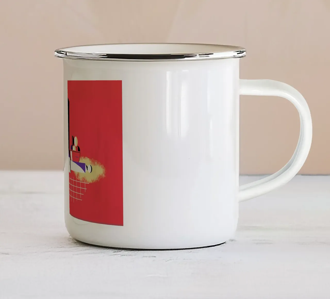 Chef enamel mug by Maz