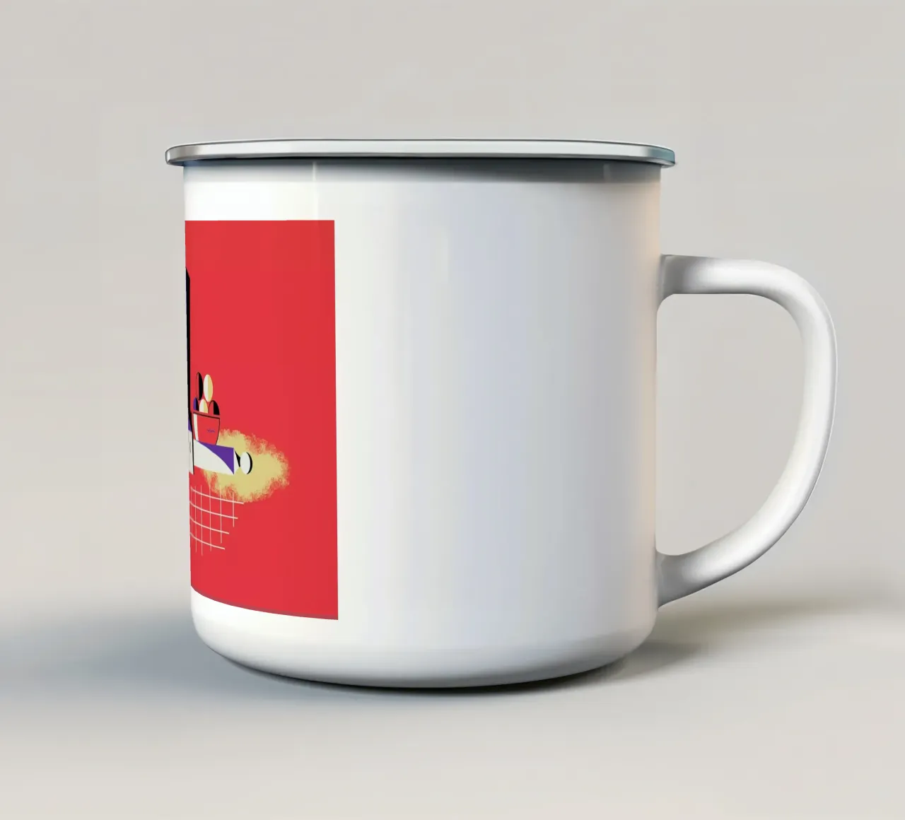Chef enamel mug by Maz
