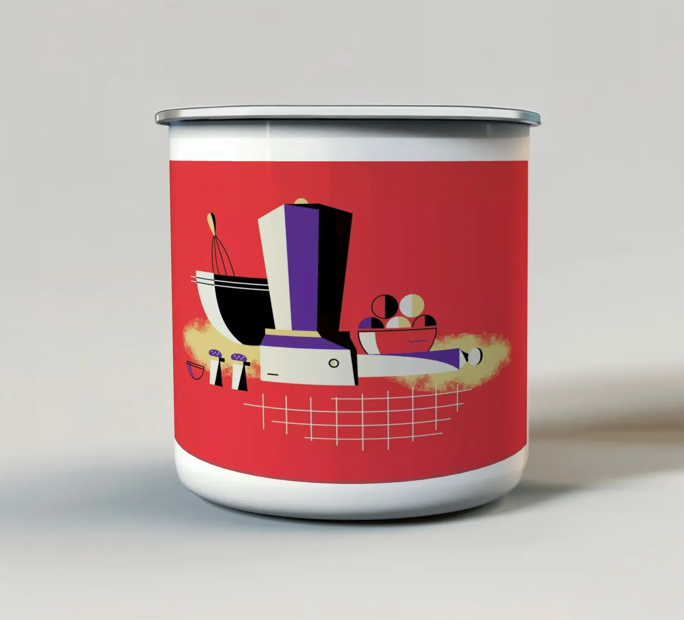 Chef enamel mug by Maz