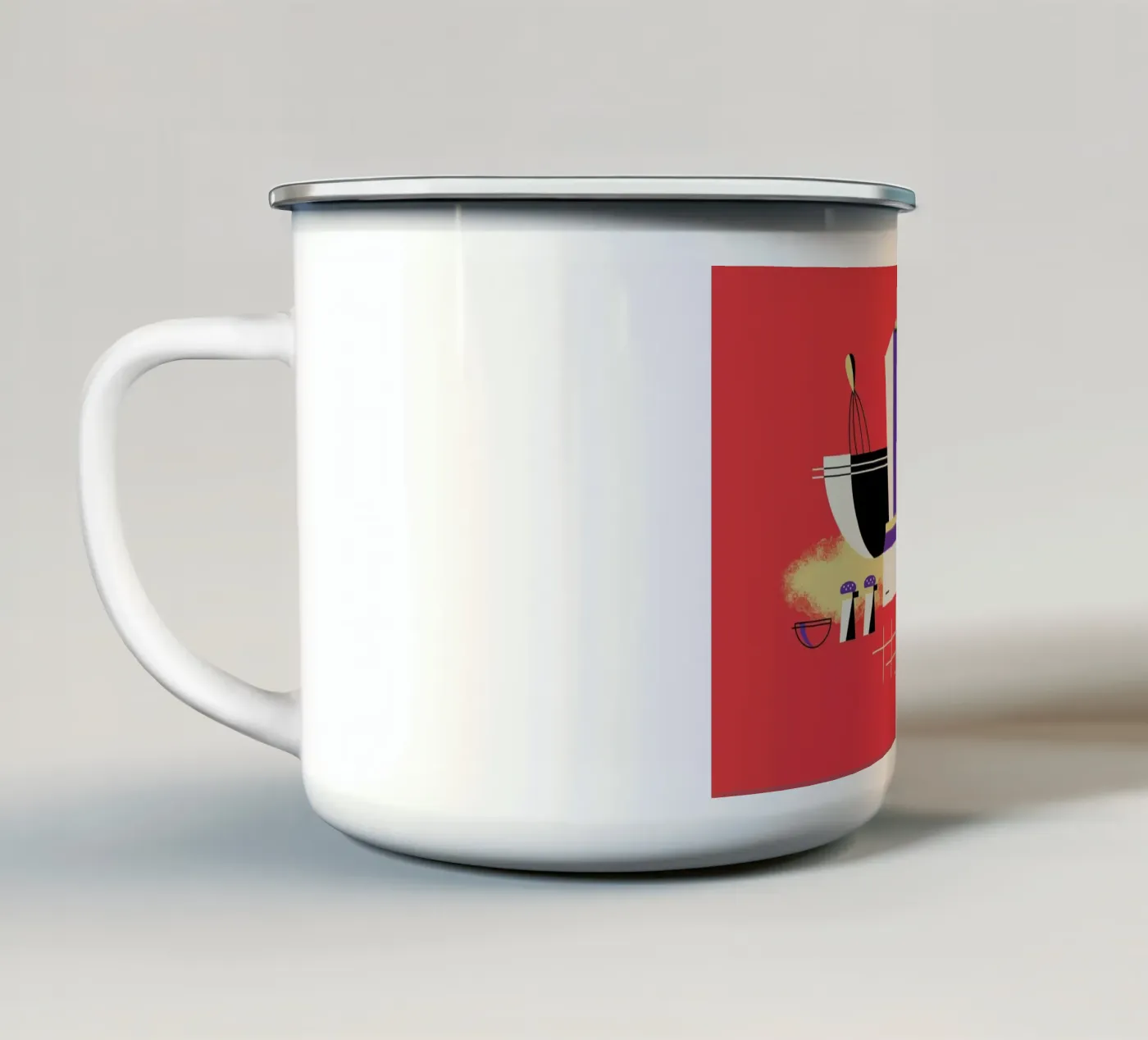 Chef enamel mug by Maz