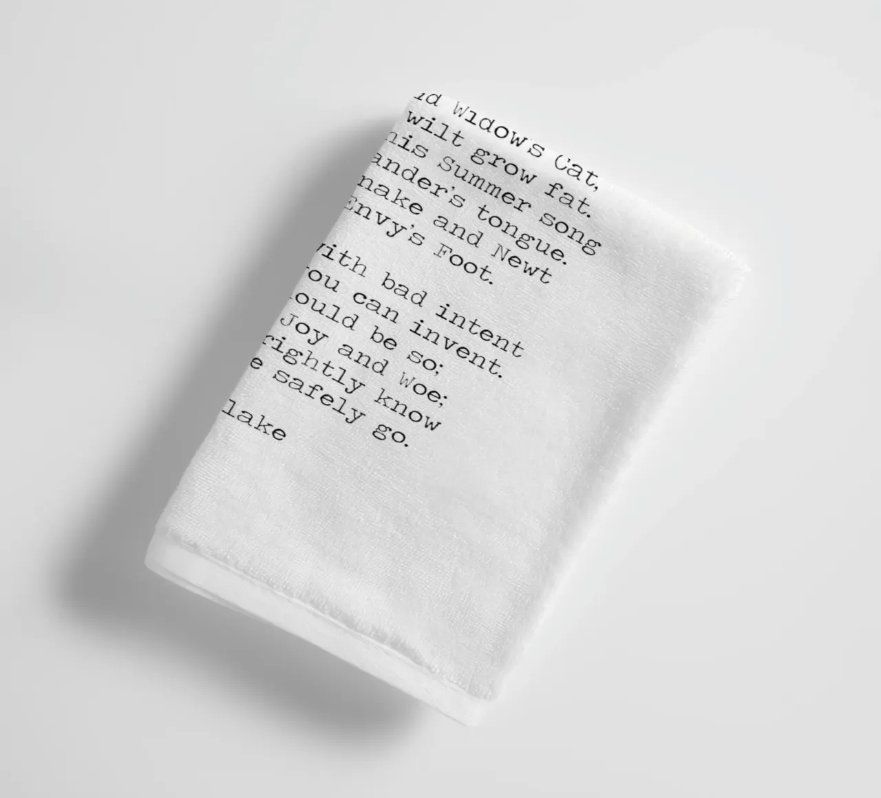 "Vedere un mondo in un granello di sabbia" William Blake Citazione poetica asciugamano da bagno da Summer Soul Co. - Quotes