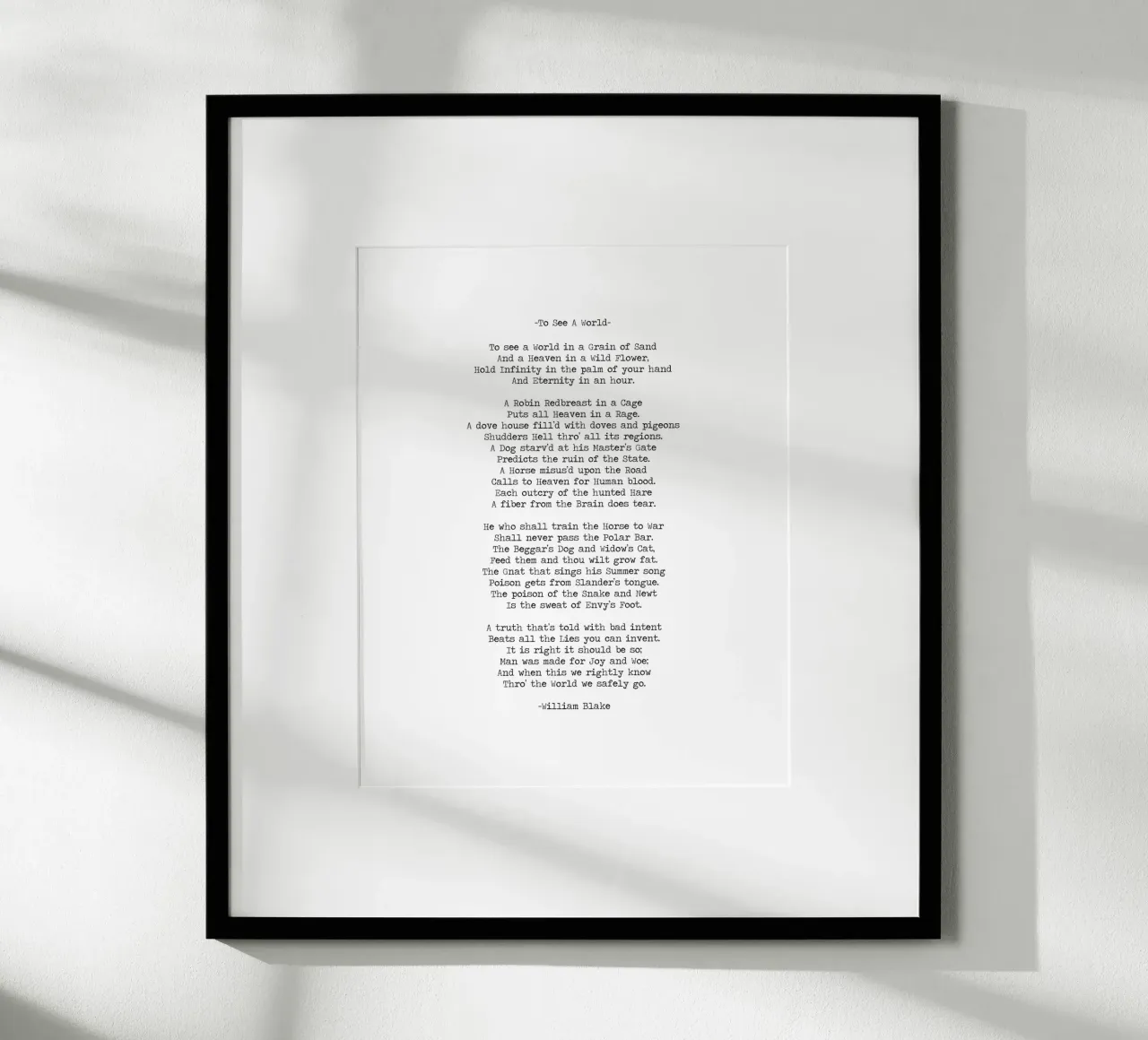 "Eine Welt in einem Sandkorn sehen" William Blake Gedicht Zitat Hahnemühle von Summer Soul Co. - Quotes