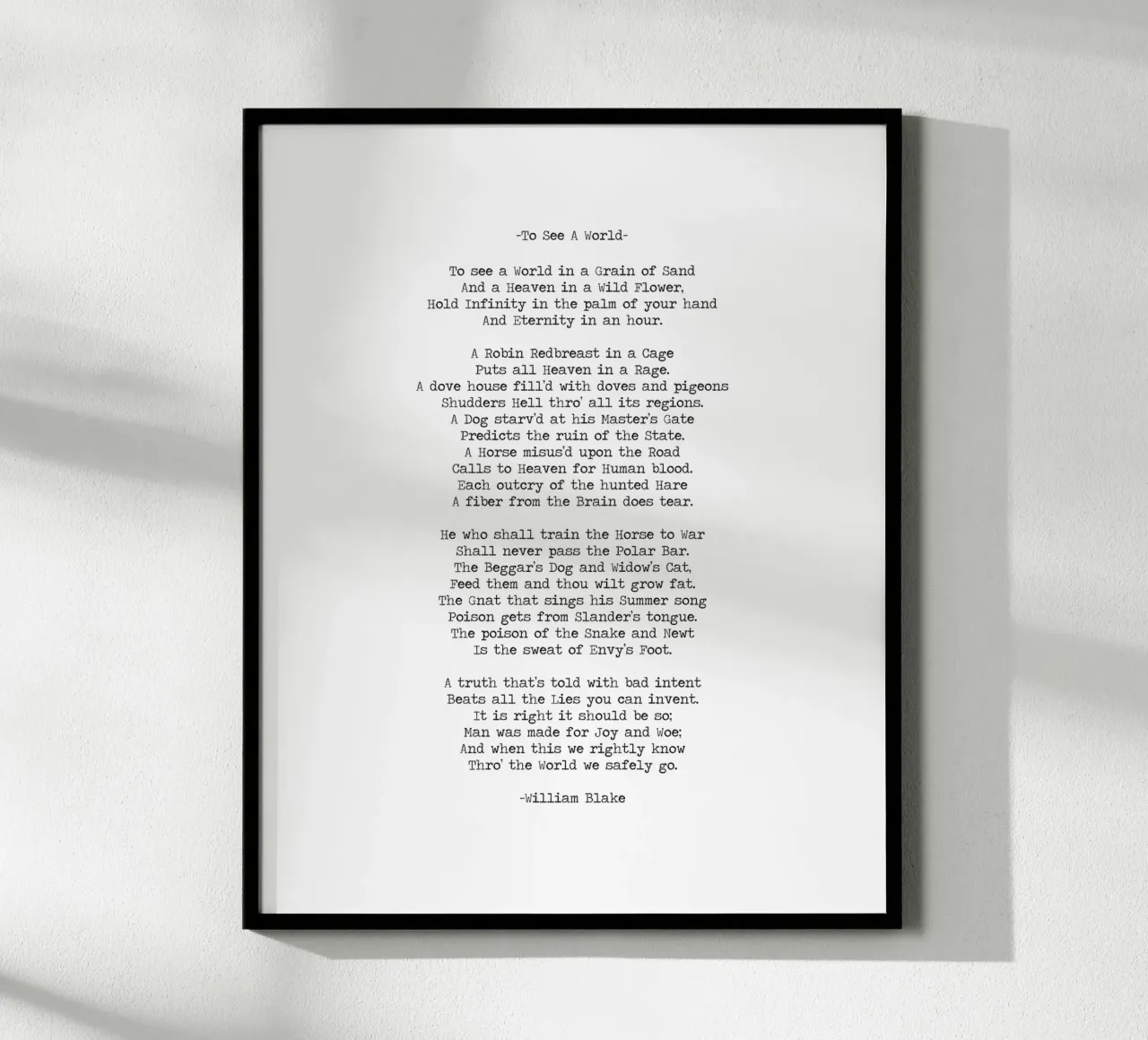 "Eine Welt in einem Sandkorn sehen" William Blake Gedicht Zitat Hahnemühle von Summer Soul Co. - Quotes