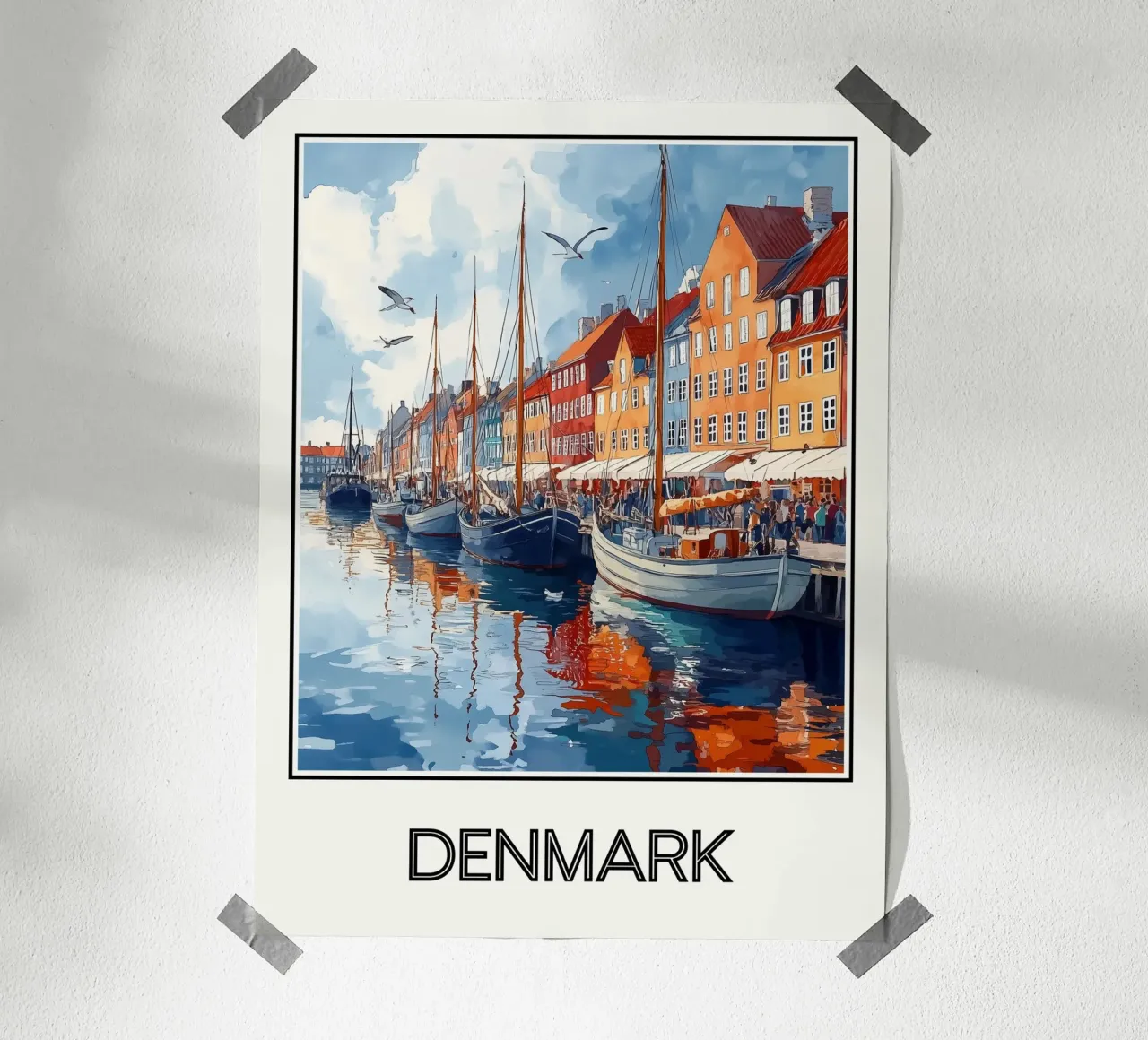 Danimarca carta hahnemühle da Frame the World
