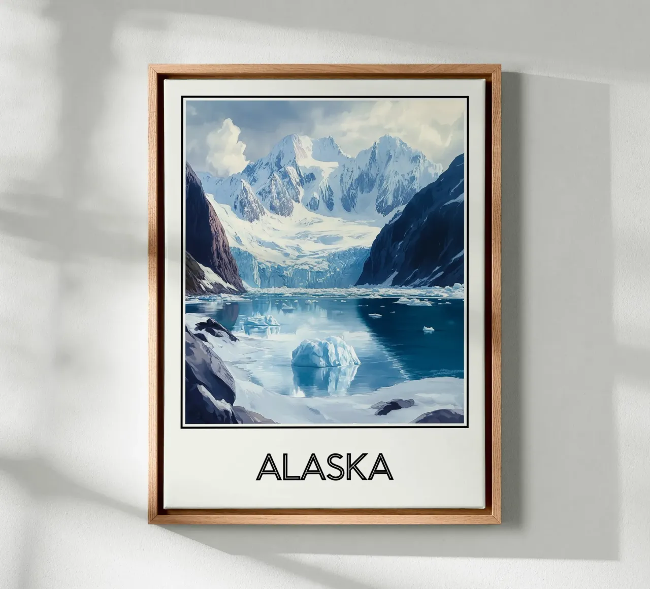 Alaska tela con Cornice a cassetta da Frame the World
