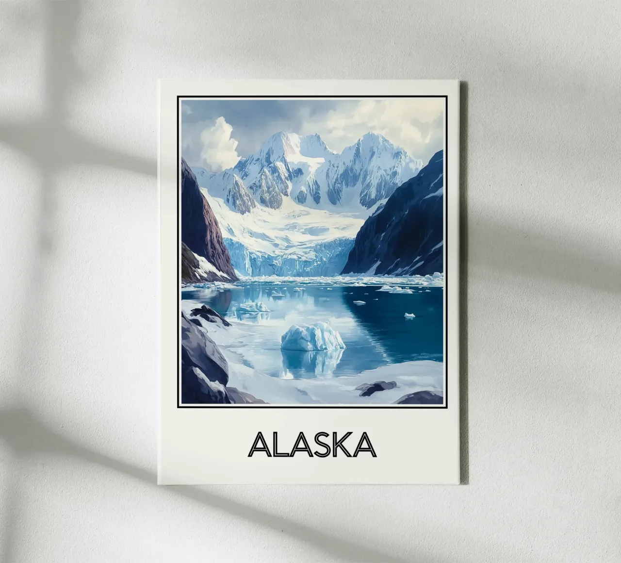 Alaska tela con Cornice a cassetta da Frame the World