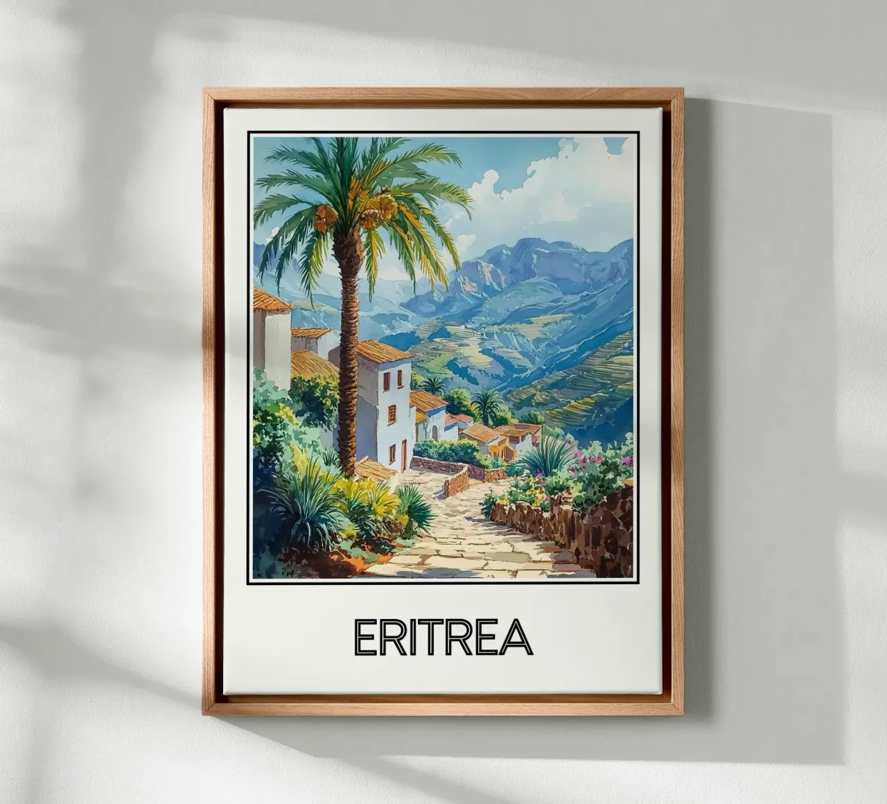 Eritrea canvas with Floater frame by Frame the World