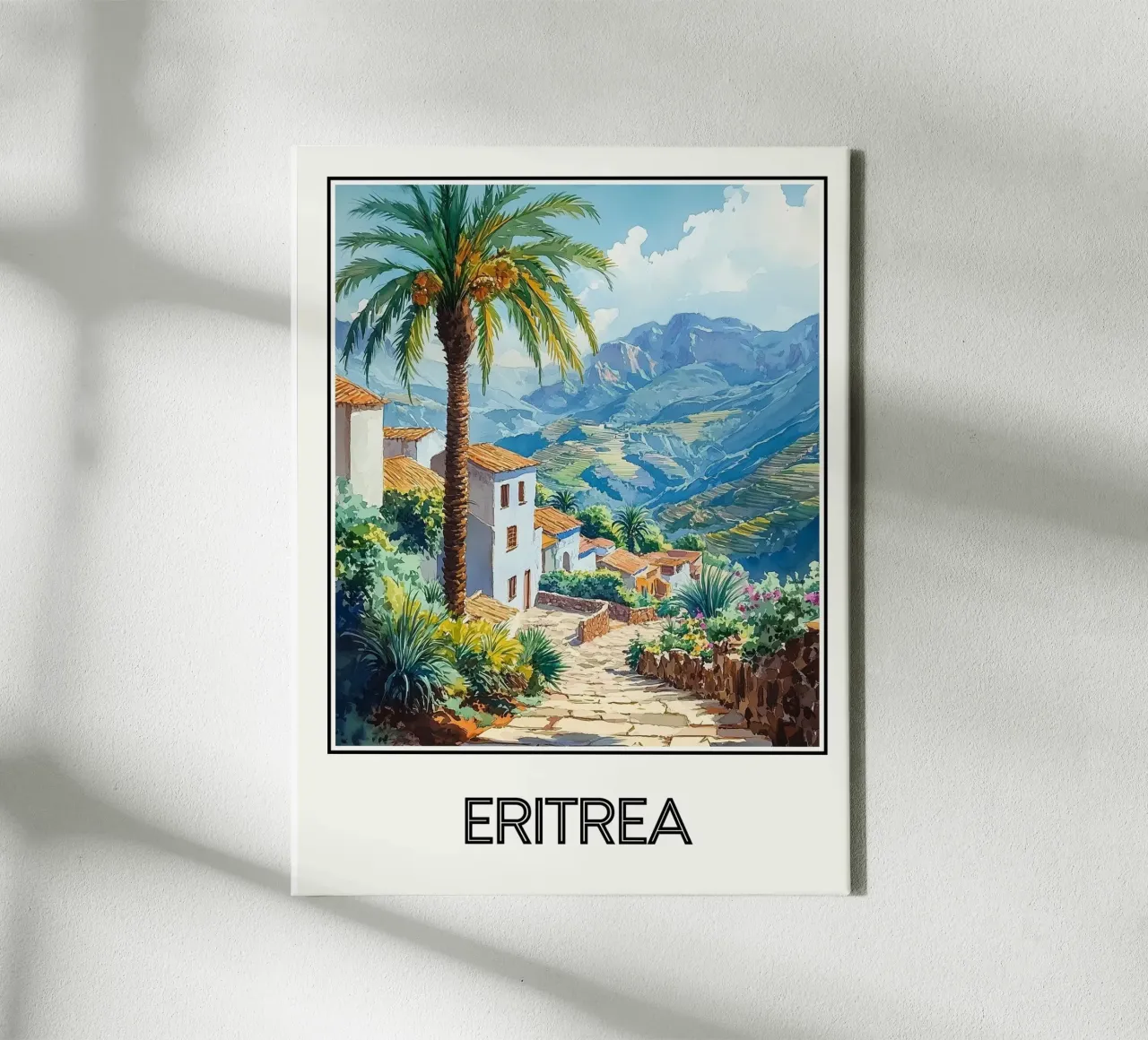 Eritrea canvas with Floater frame by Frame the World