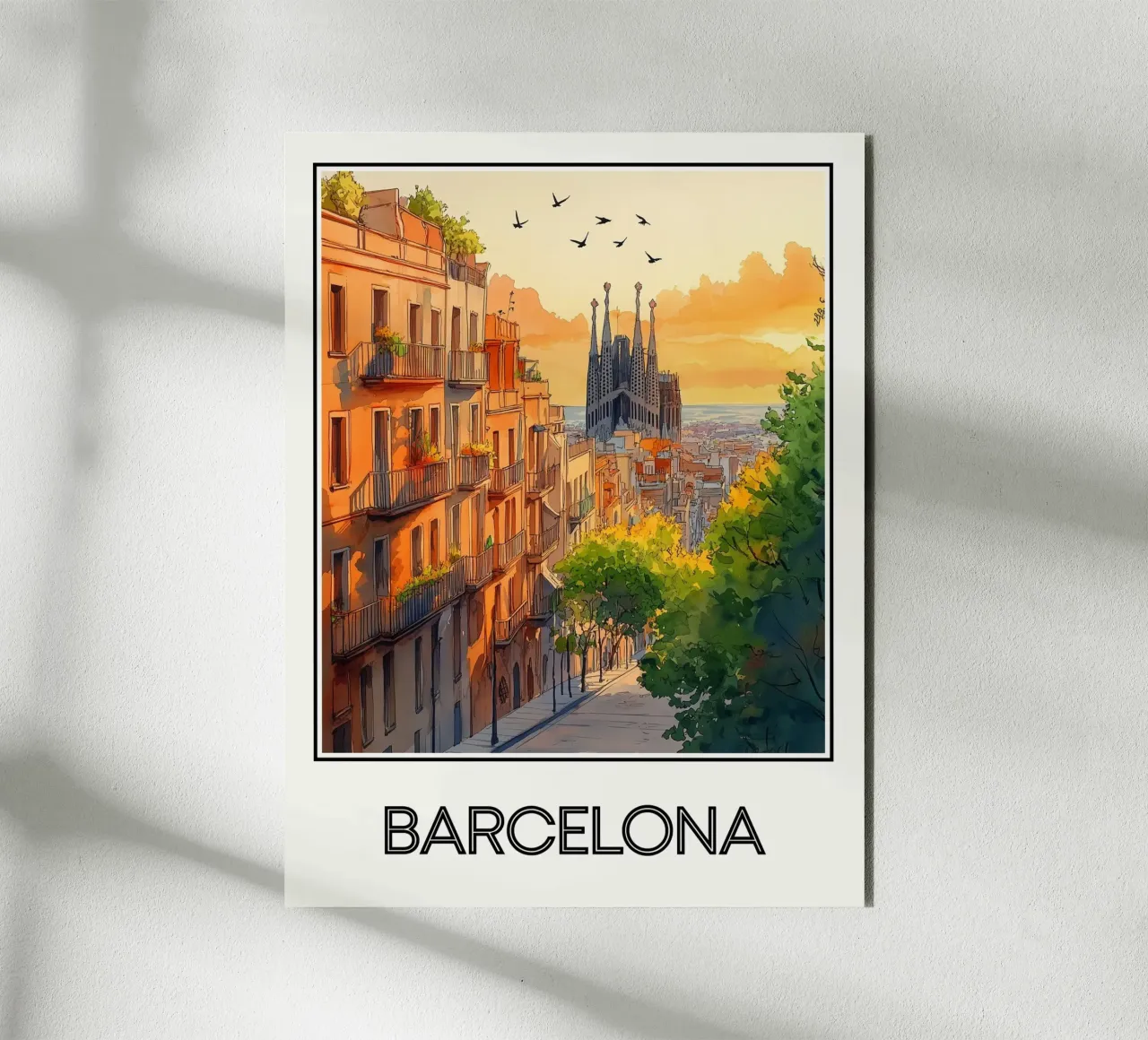 Barcelone alluminio dibond da Frame the World