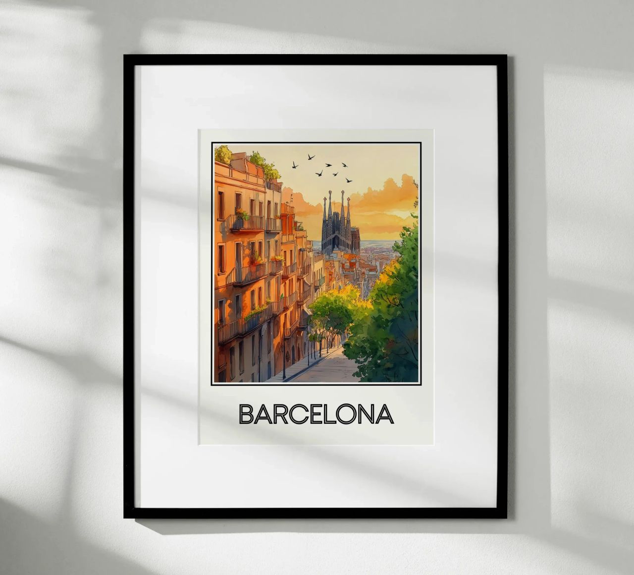 Barcelone poster da Frame the World