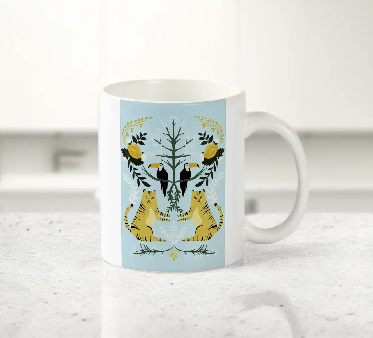 Lions tazza in ceramica da Amalia Restrepo