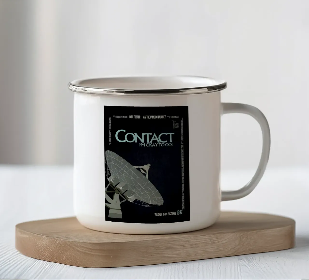 Contact tazza in smalto da Aycan Elijah Yilmaz
