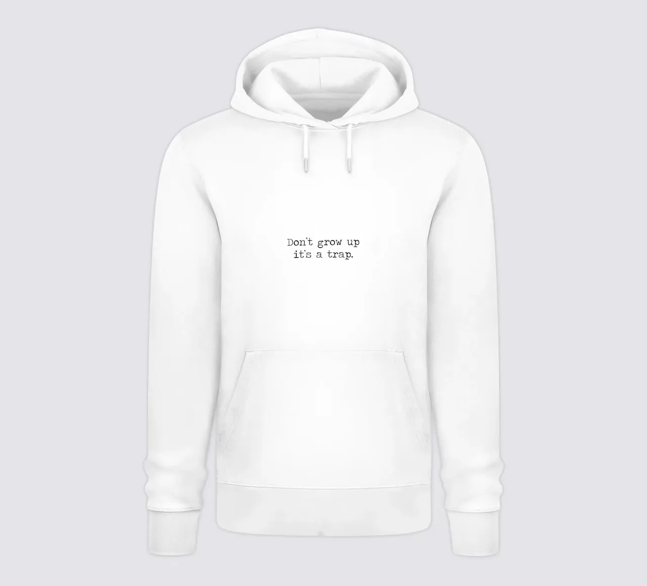 Non crescere è una trappola citazione tipografica felpa con cappuccio da Summer Soul Co. - Quotes