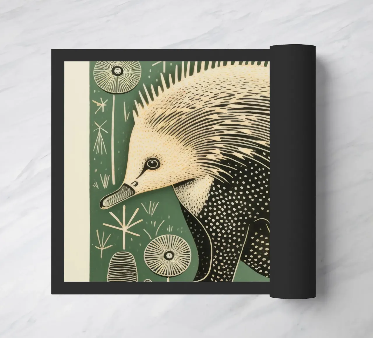 Echidna verde 3 zerbino da Minimal Animal Art