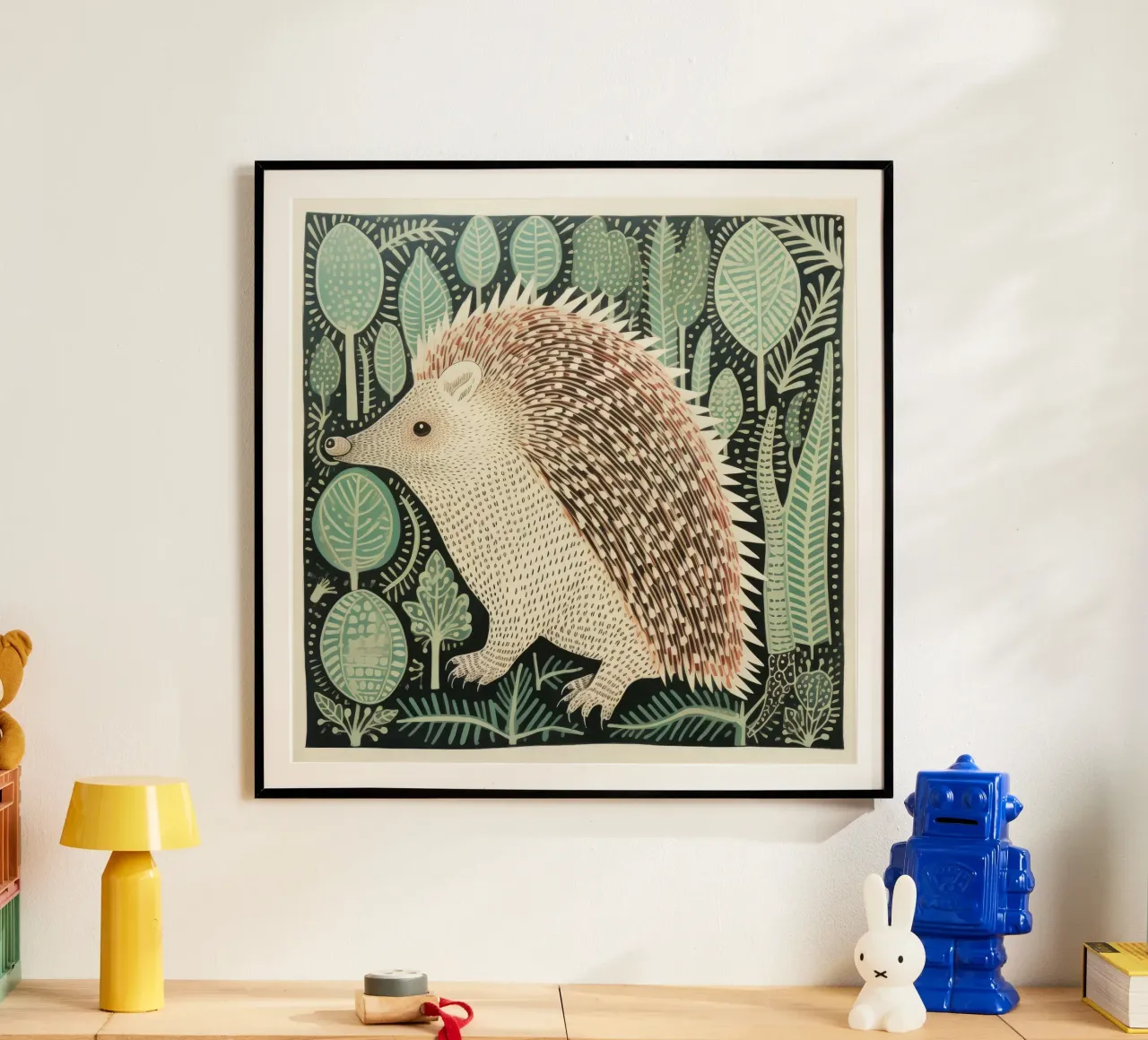 Echidna verde poster da Minimal Animal Art