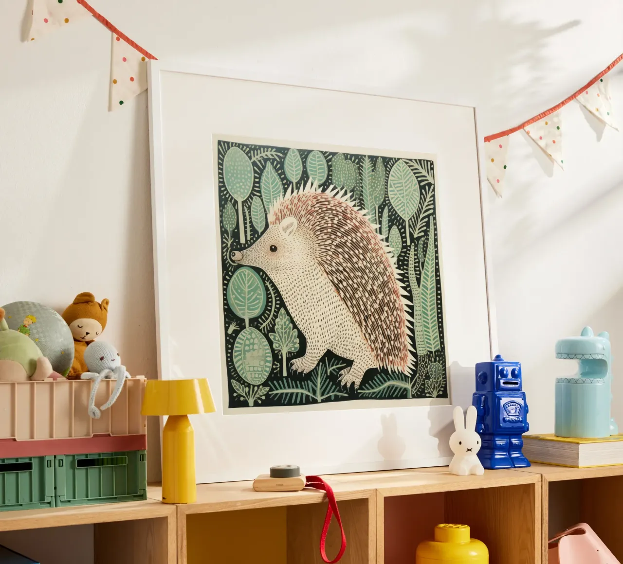 Echidna verde poster da Minimal Animal Art