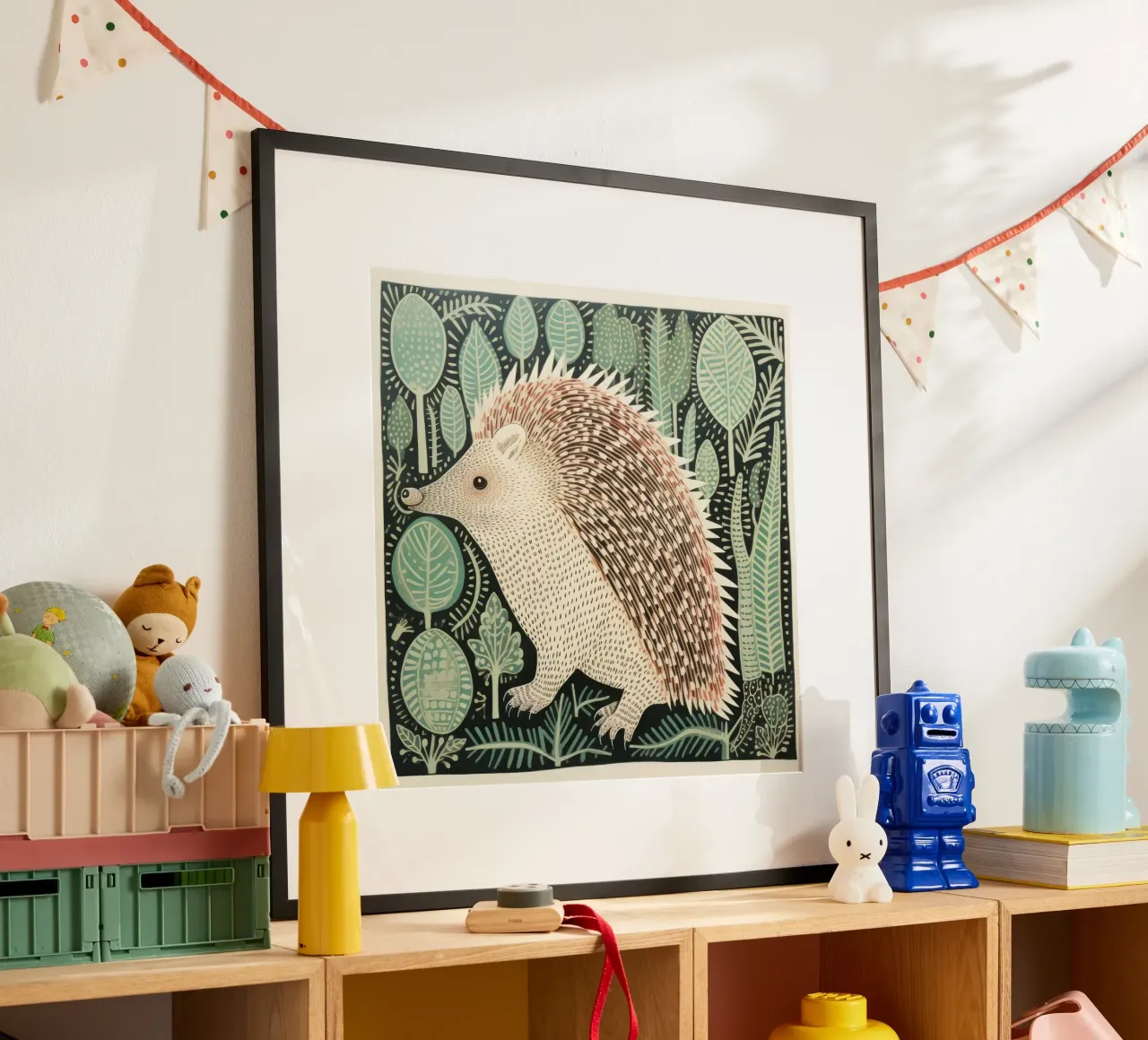 Echidna verde poster da Minimal Animal Art