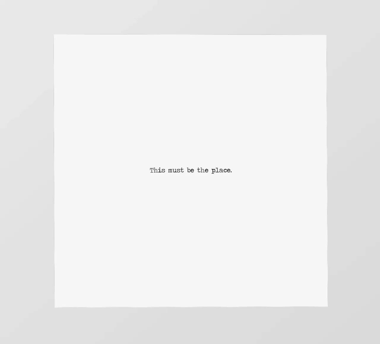 Ce doit être l'endroit Typogaphie papier peint photo de Summer Soul Co. - Quotes