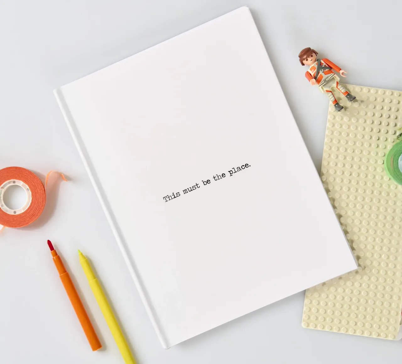 This Must Be The Place Typogaphy notebook by Summer Soul Co. - Quotes