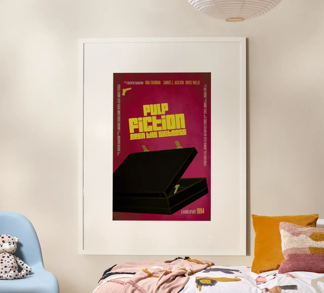 Pulp Fiction poster con telaio in alluminio da Aycan Elijah Yilmaz