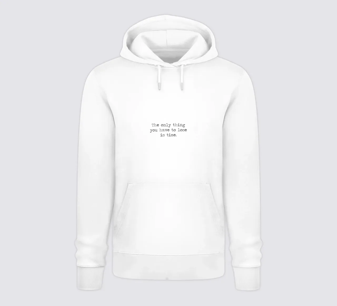 Het enige wat ik te verliezen heb is tijd quote hoodie van Summer Soul Co. - Quotes