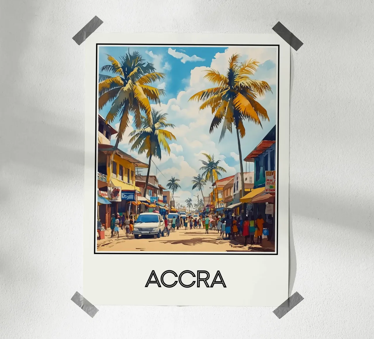 Accra poster da Frame the World