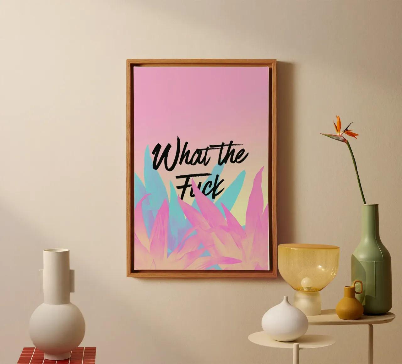 What The Fuck canvas van Hanna Kastl-Lungberg
