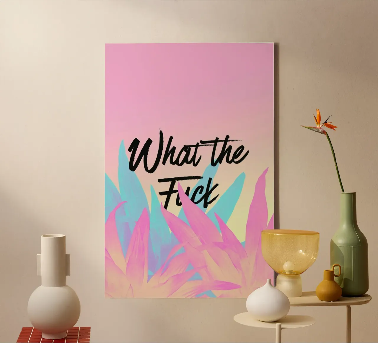 What The Fuck canvas van Hanna Kastl-Lungberg
