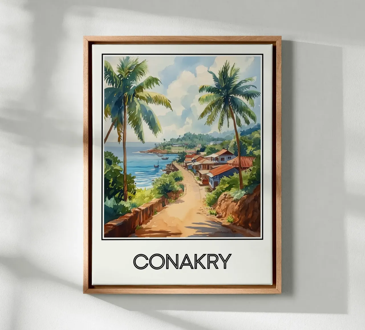 Conakry canvas met Baklijst van Frame the World