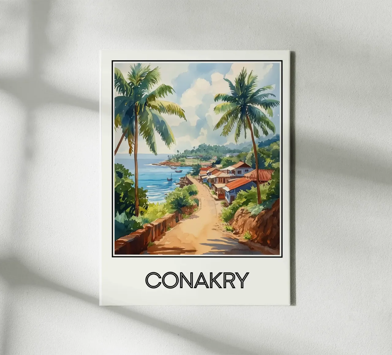 Conakry canvas met Baklijst van Frame the World