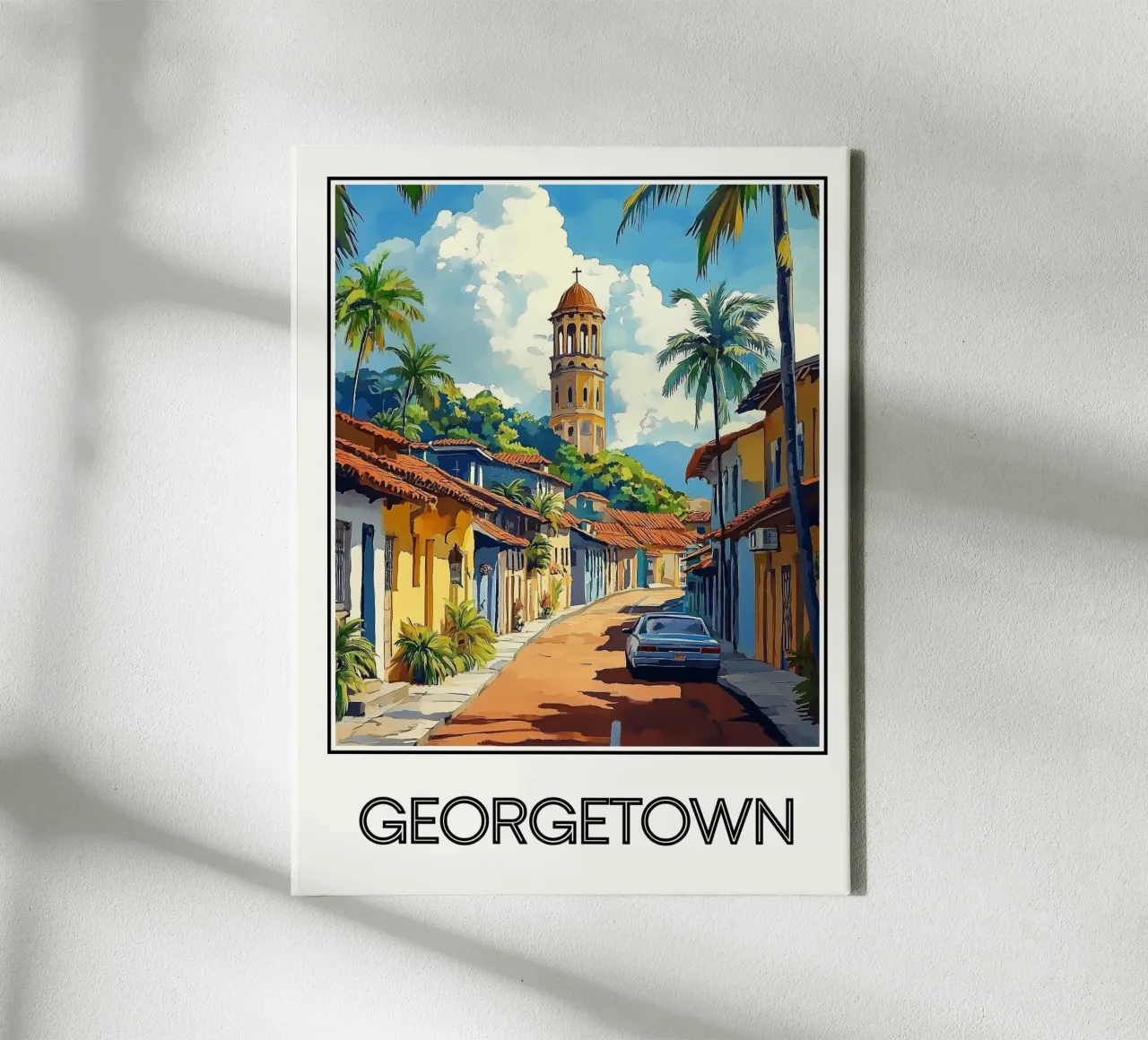 Georgetown tela con Cornice a cassetta da Frame the World