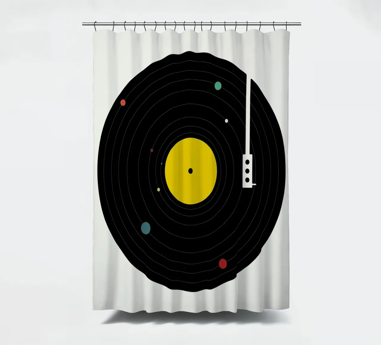 Music Everywhere shower curtain by Florent Bodart