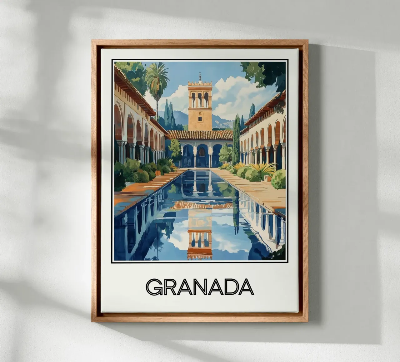 Granata tela con Cornice a cassetta da Frame the World