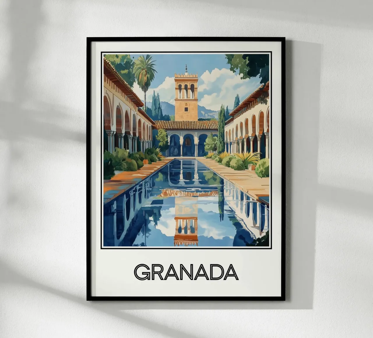 Granata poster con telaio in plastica da Frame the World