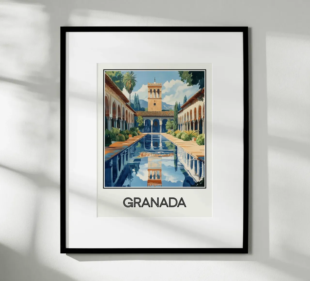 Granata poster con telaio in plastica da Frame the World