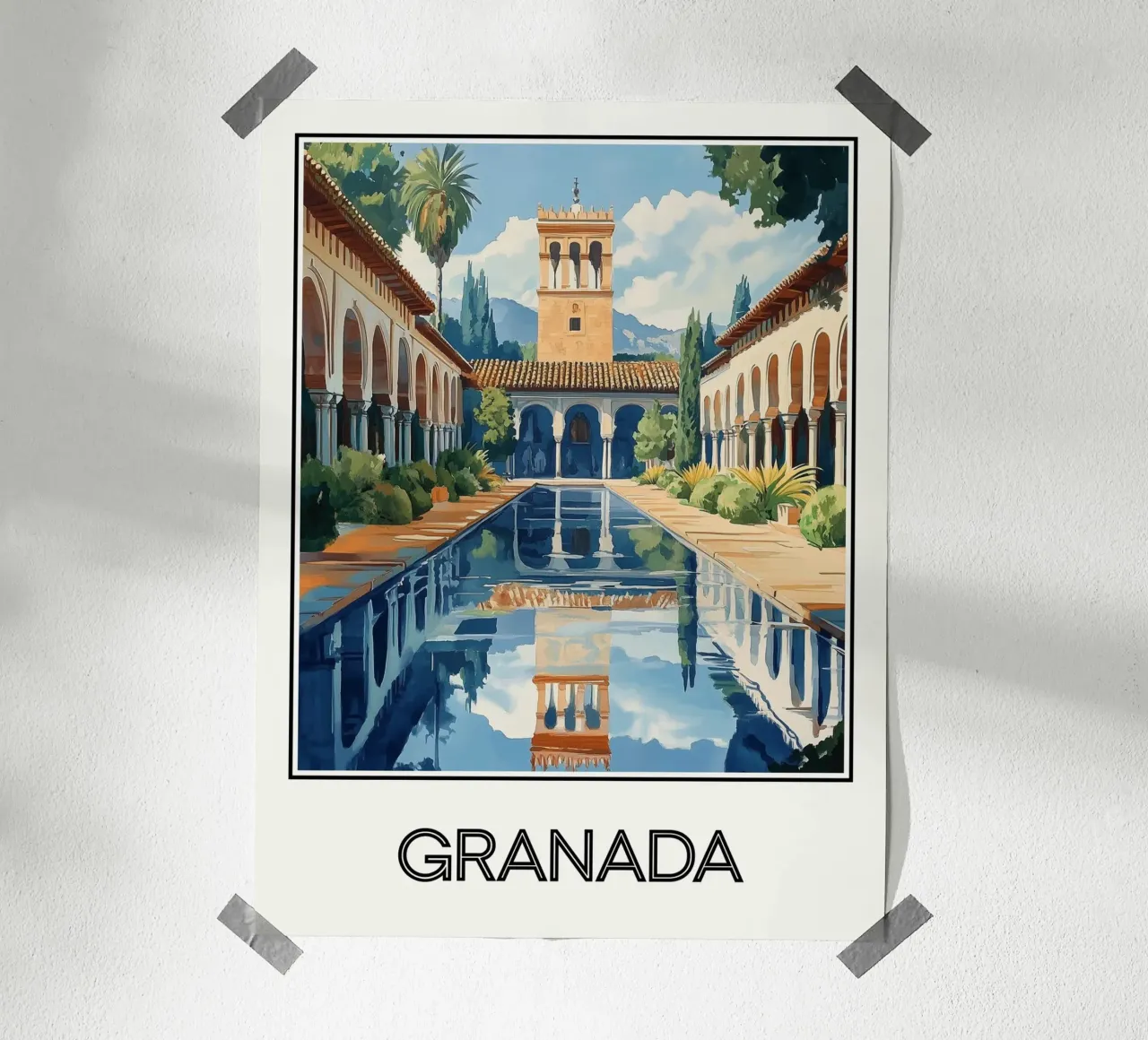Granata poster con telaio in plastica da Frame the World