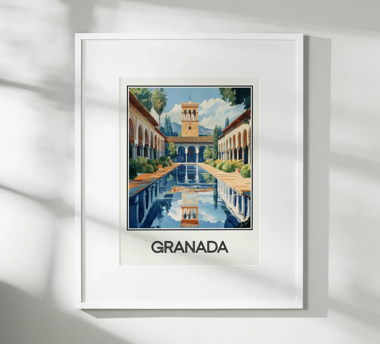 Granata poster con telaio in plastica da Frame the World