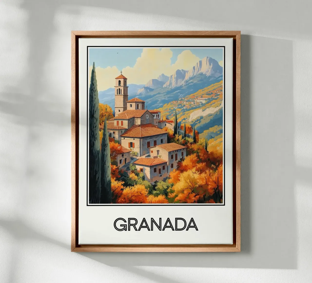 Granata tela con Cornice a cassetta da Frame the World