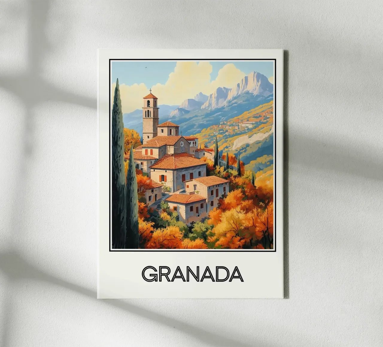Granata tela con Cornice a cassetta da Frame the World