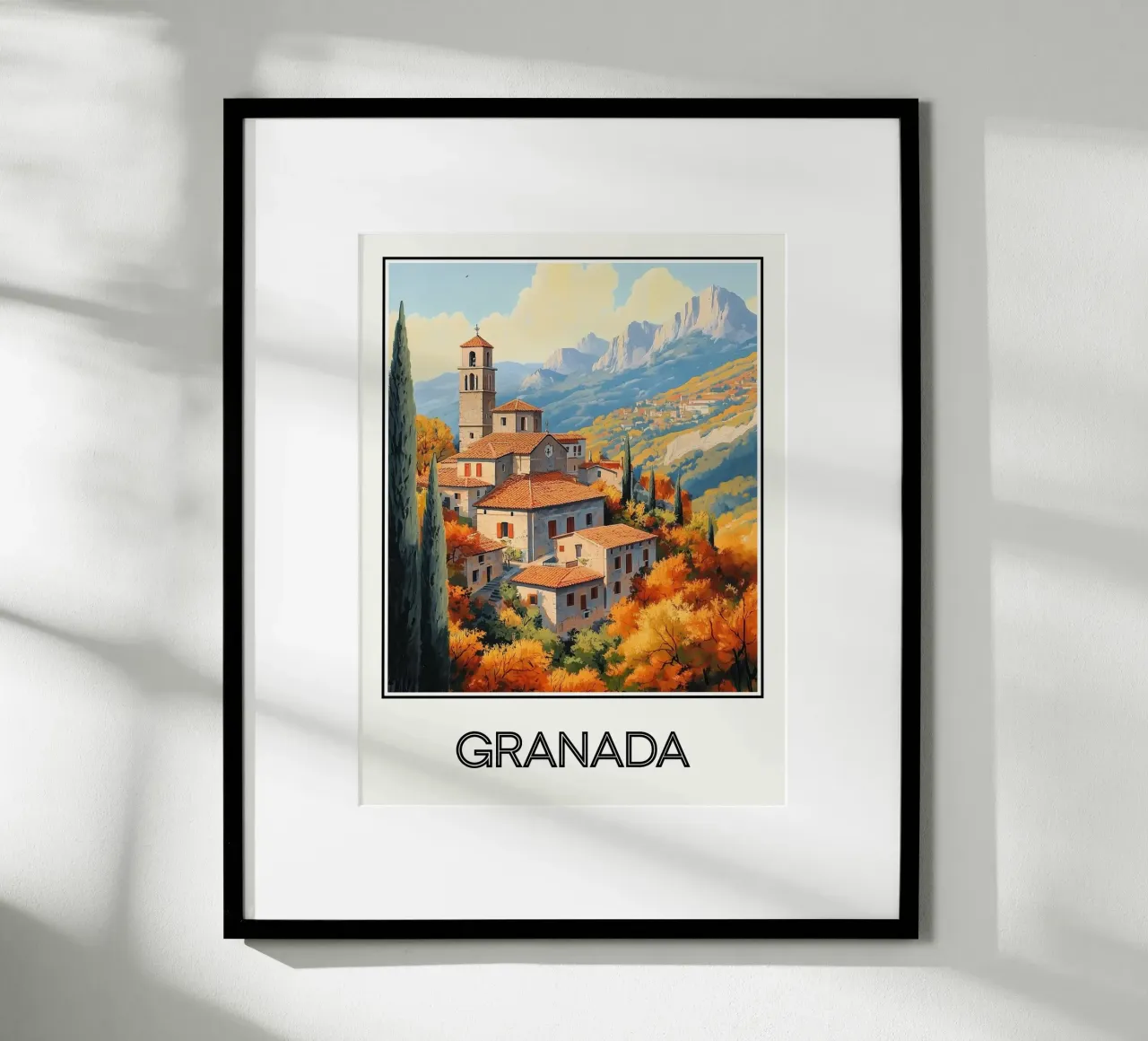 Granata poster con telaio in plastica da Frame the World
