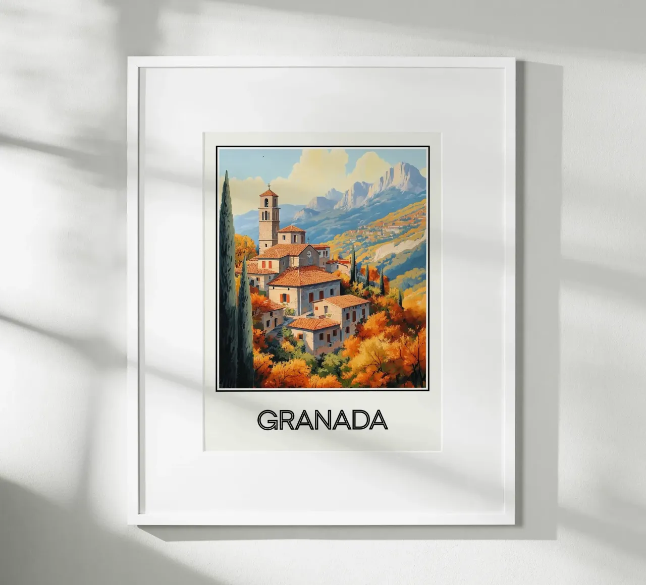 Granata poster con telaio in plastica da Frame the World