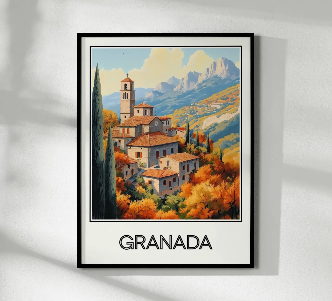 Granata poster con telaio in plastica da Frame the World