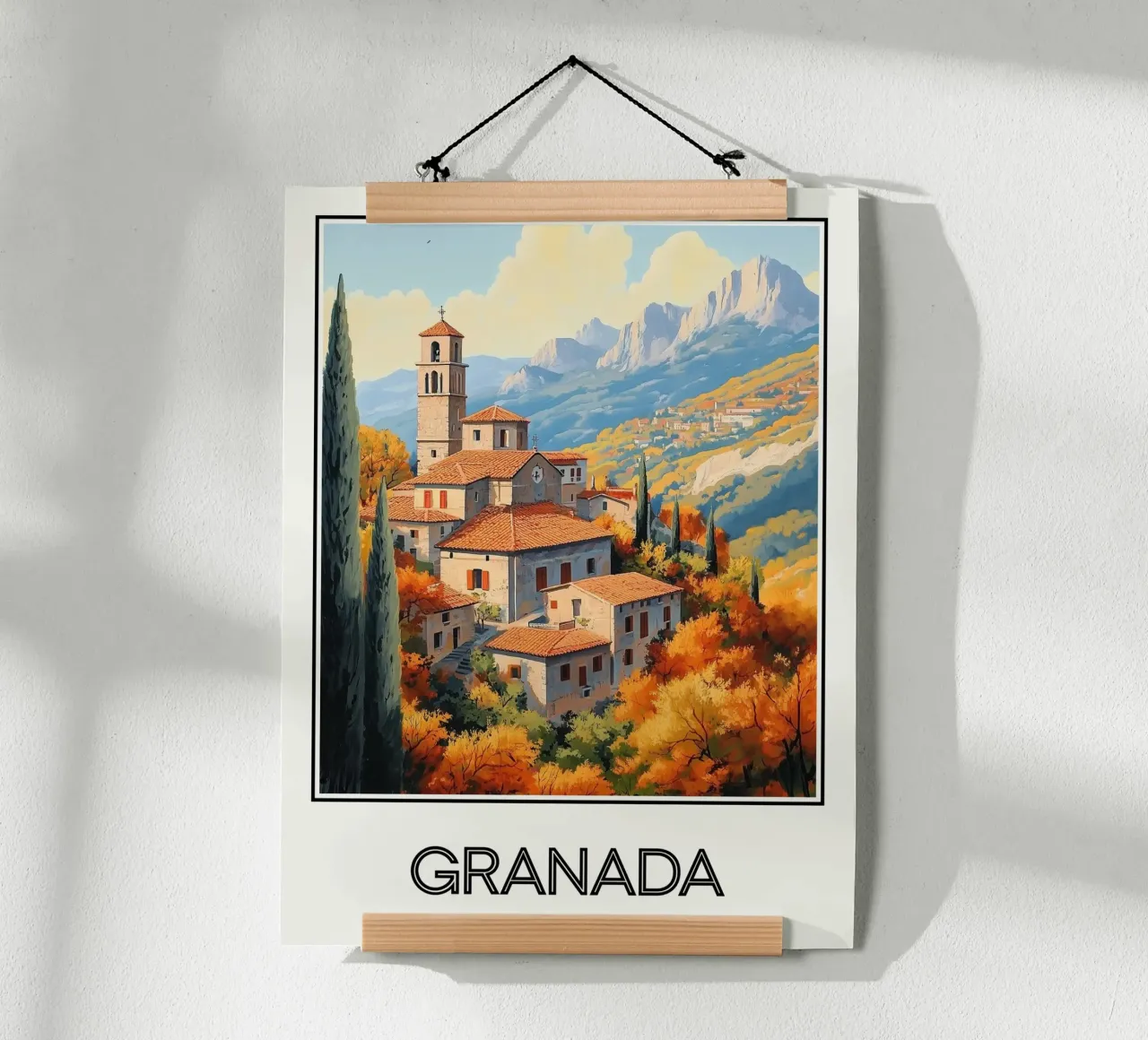 Granata poster con telaio in plastica da Frame the World
