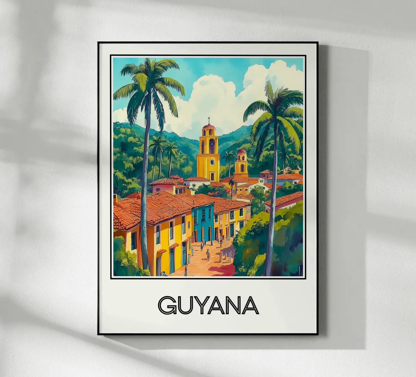 Affiche Guyane Acryl-Glas von Frame the World
