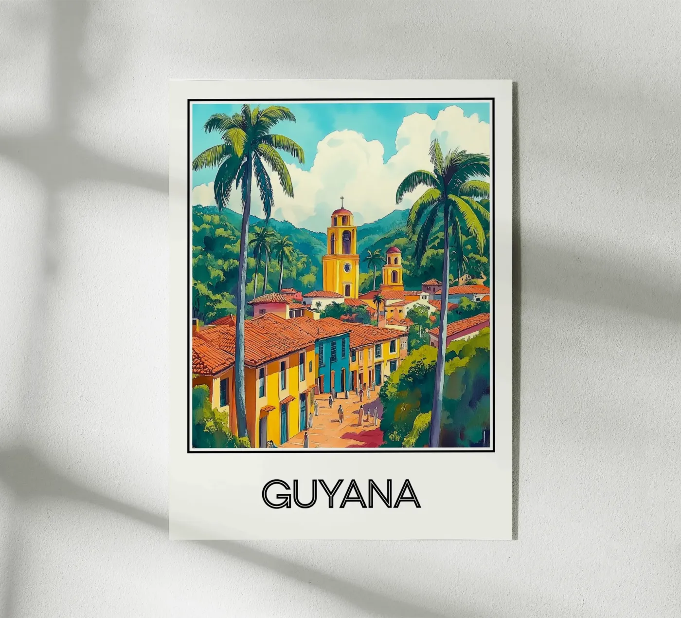 Affiche Guyane Acryl-Glas von Frame the World